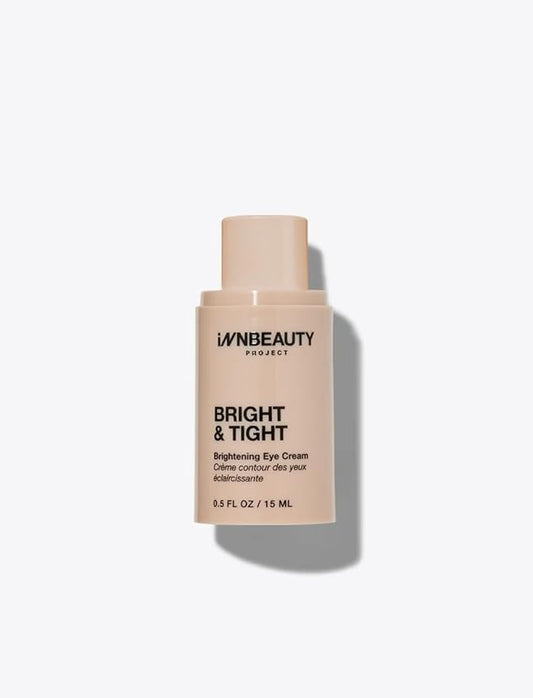 Innbeauty Project Bright & Tight Eye Cream with Vitamin C & Peptides for Dark Circles & Firming, 0.5 OZ (15ml) (Refill)