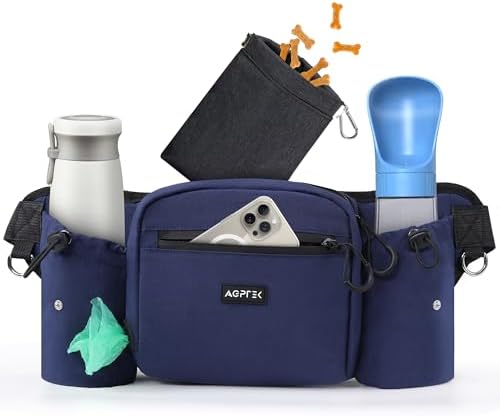 AGPTEK Dog Treat Pouch,Dog Walking Bag