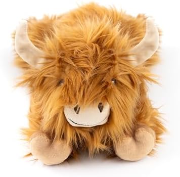 Fuzzl Super Soft Dog Toy Harry Highland Cow Large