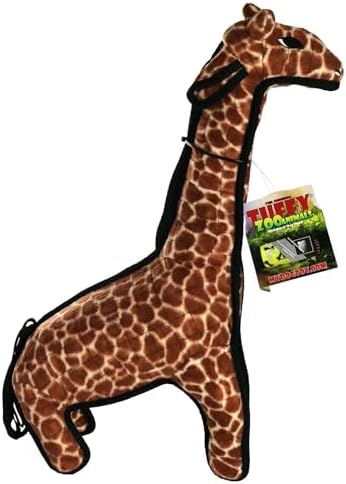 TUFFY® - Original : Giraffe Dog Toy : Ultra Durable Plush Dog Toy with Multiple Layers & Reinforced Seams, Washable and Floats, Original Construction