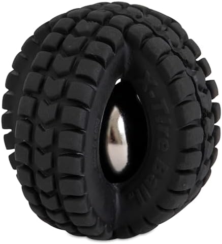 Pet Qwerks X-Tire Ball Dog Toys - Jingle Interactive Chew Toy - Small
