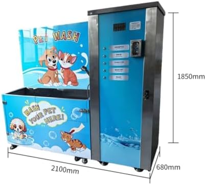 Commercial Self Service Dog Wash Machine, Pet Bathing Kiosk with Dryer