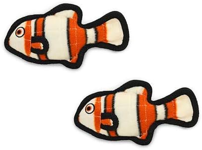 TUFFY® - 2 Pack Original : Fish Dog Toy : : Ultra Durable Plush Toy with Multiple Layers & Reinforced Seams, Washable and Floats, Original Construction