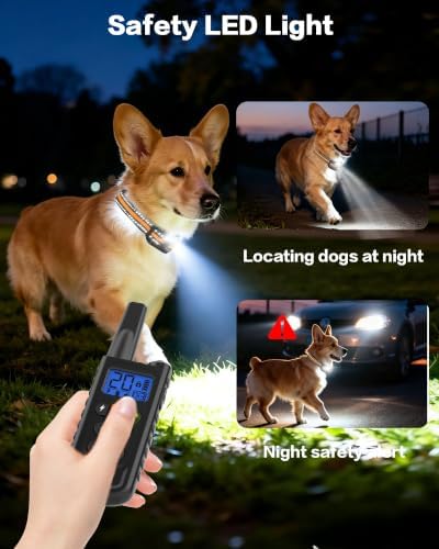 Shock Collar for Small Dogs, IP67 Dog Training Collar with Remote 8-120lbs