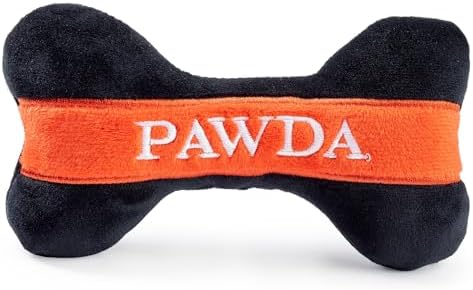 Haute Diggity Dog Pawda Bone Plush Dog Toy Designer Parody Stuffed Chew Toy