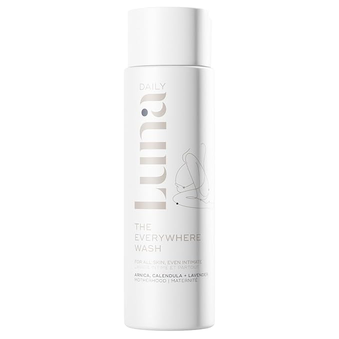 Luna Daily Intimate Feminine Wash, Coconut & Lactic Acid Formula | pH-Balanced Body Wash for Women |Nourishing Cleanser for Pregnancy, Postpartum & Sensitive Skin | Gentle & Maternity-Safe, 250ml