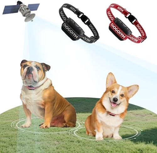 Wireless Dog Fence for 2 Dogs, GPS Wireless Dog Fence with 3 Warning Modes, Pet Containment System with AI Smart Signal, IPX7 Waterproof Electric Dog Collar for Outdoor(2 Collars)