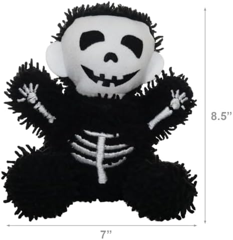 MIGHTY Tuffy Microfiber Medium Skeleton Ultra Durable Plush Dog Toy