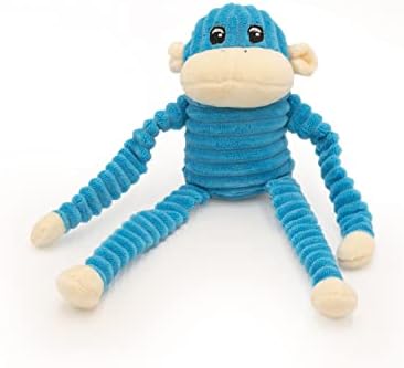 ZippyPaws Crinkle Monkey - Rainbow & Blue 2-Pack, Small