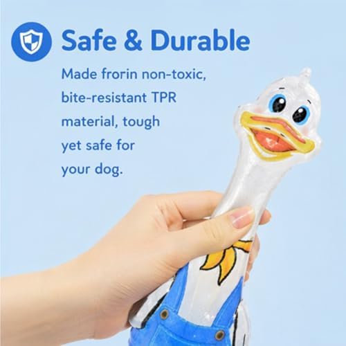 Molaxpet Funny Squeaky Dog Toy Cute Costumed Duck Design Chew Toys for Pet