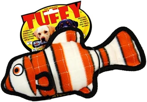 TUFFY® - 2 Pack Original : Fish Dog Toy : : Ultra Durable Plush Toy with Multiple Layers & Reinforced Seams, Washable and Floats, Original Construction