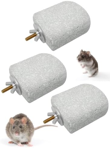 Lava Ledges for Rats 3 Pack Hamster Climbing Ledge Platform Pumice Ledge Shelf Pet Chewing Grinding Toys Small Animals Cage Accessories for Mouse Guinea Pig Gerbil Gray