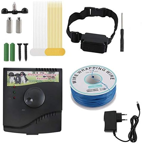 SXDD Electric Dog Fence, Ground & Underground Pet Containment System, Waterproof Receiver Collar for Easy Setup and Superior Longevity and Continued Reliable Pet Safety(for 1 23Dogs),for1dog