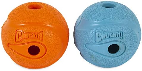 Chuckit! The Whistler Ball Dog Toy, Medium (2.5 Inch Diameter) for Dogs 20-60 lbs, Multicolor, 2 Count (Pack of 12)