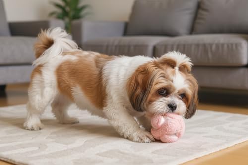 Glory To Dog Pink Snuffle Knot Interactive Dog Toy 4” Puzzle Ball
