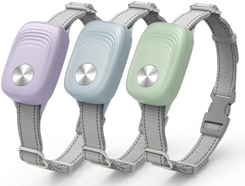Automatic Pet Door Collar 68T, for MS-5, Purple & Blue & Green, 3PK