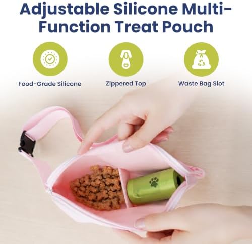 Adjustable Silicone Multi-Function Dog & Cat Treat Pouch by PawsPik