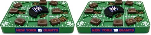 Pets First NFL New York Giants Puzzle Toy - Interactive Dog Treat Puzzle (Pack of 2)