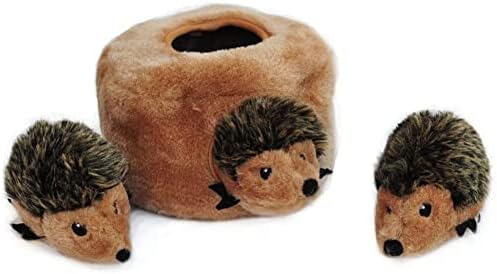 ZippyPaws Burrow Interactive Dog & Puppy Toys for Boredom - Hedgehog Den