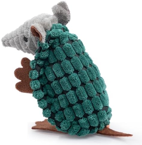 Hollypet Armadillo Squeaky Puppy Dog Toys for Small Medium Dogs, 6"