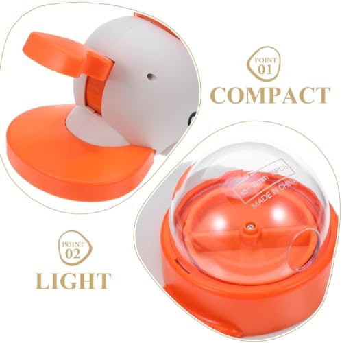 LIOOBO Interactive Whale Shaped Dog Treat Dispenser with Button Press and Rotating Slow Feeder Design, Portable Abs Material for Training and Travel
