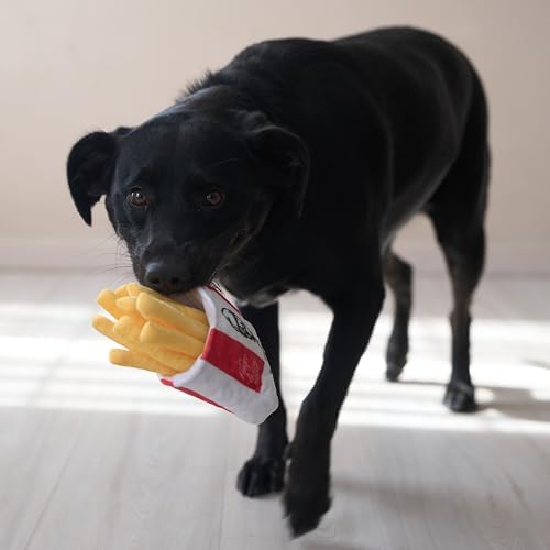 KFC Chicken Wrap Combo Meal – 3-Piece Dog Toy Set - Chicken Wrap, French Fries & Soda – Fun Food-Themed Crinkle & Squeaky Interactive Plush Toys for Medium and Large Dogs & Gentle Chewers