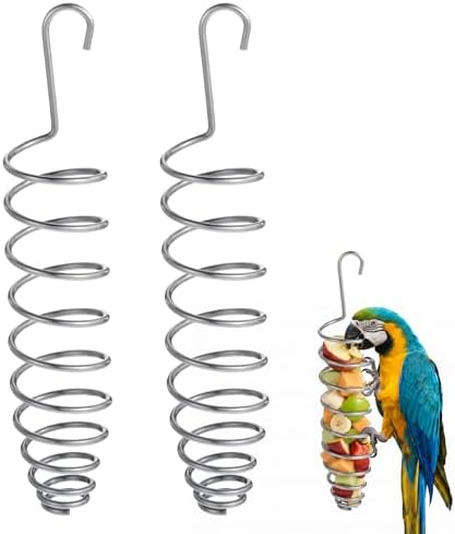 2 Pcs Millet Holder for Bird Cage, Bird Foraging Toy