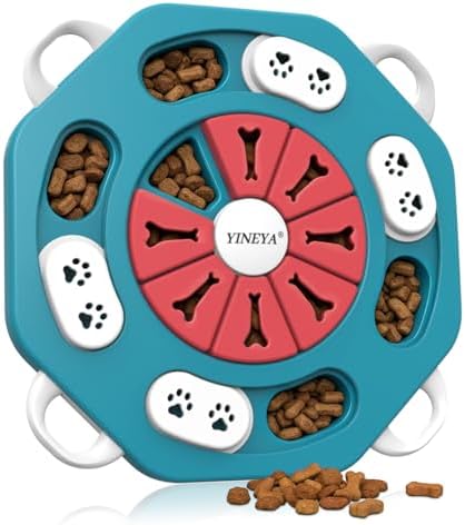 YINEYA Dog Puzzle Toy, Enrichment Toys for Dogs Training IQ & Treat Brain Games, Dog Toys to Keep Them Busy, Mental Stimulation for Dogs, Puppy Toy for Treat Dispensing, Puzzle for Small, Medium, Cats