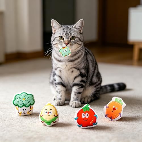 Mini Cat Catnip Toys for Indoor Cats 9 Pack