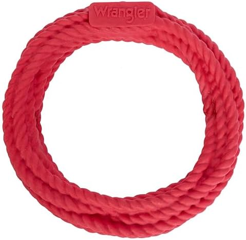 Wrangler Cowboy Rope Toy for Dogs, Medium to Large (Red, Beef Scented)