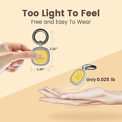 Pawaii Dog ID Tag, Silent Silicone QR Code Tag, Scan Alerts, No App, 1 Pack