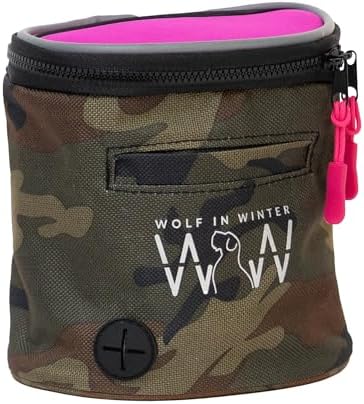 Quickdraw Dog Training Treat Pouch, Raspberry/Camo
