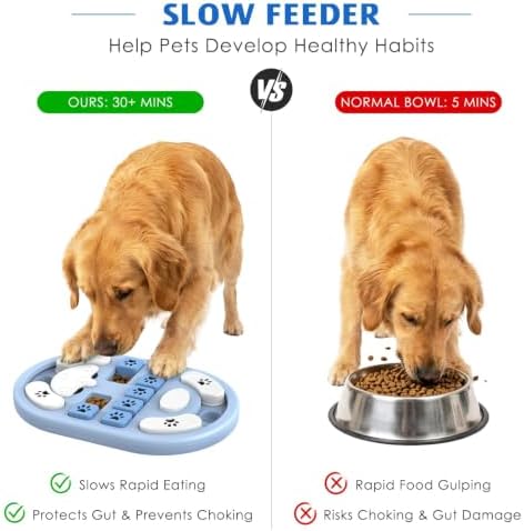Dog Puzzle Toy, Interactive Treat Dispensing Toys, Grey