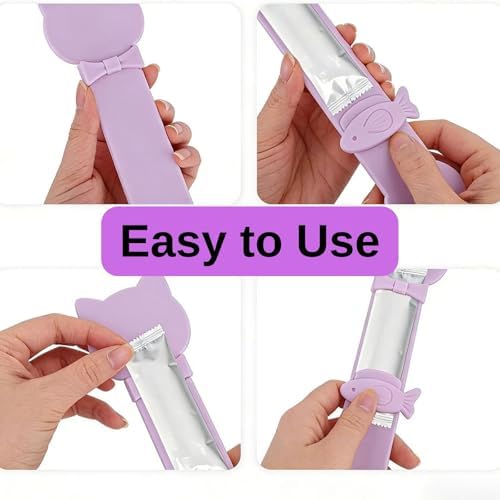 3Pcs Cat Treat Spoon, Lickable Cat Strip Feeder, Cats Treats Squeeze Spoons