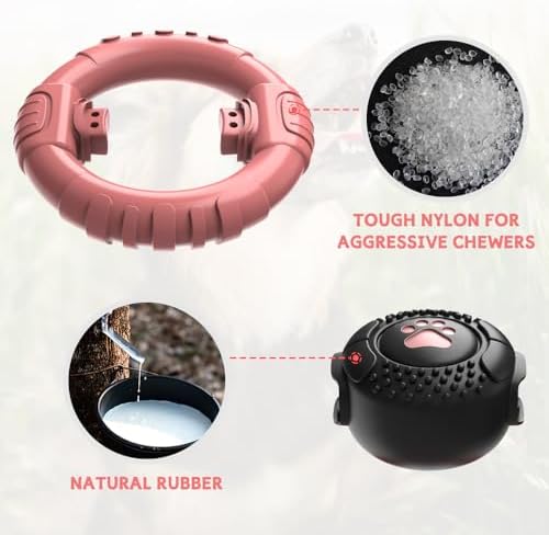 Dog Toys for Aggressive Chewers Large Medium Breed Indestructible Toy