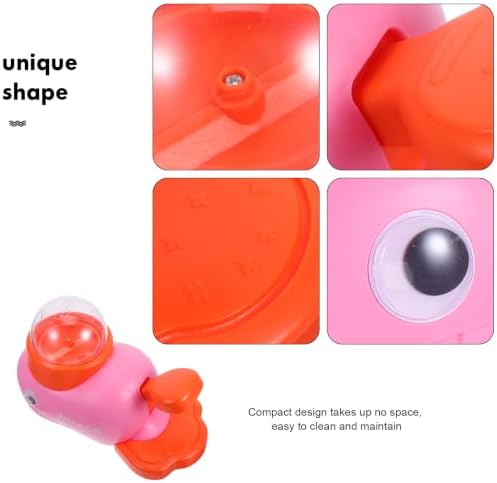 Dog Treat Dispenser with Button Rotating Feeding Whale Shaped