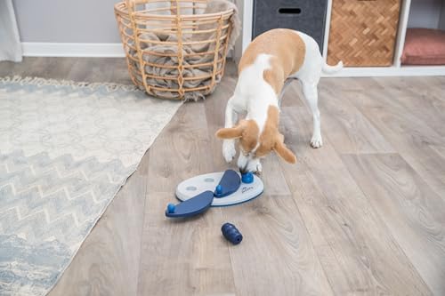 Trixie Push Away Dog Enrichment Toy, Intermediate Level 2 Dog Puzzle, Interactive Treat Game