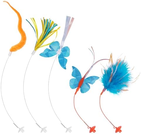 Migipaws Butterfly Cat Toy Replacement *3 and Tunnel Crystal Ball Replacement *2