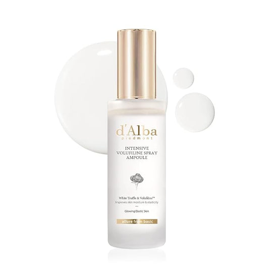 d'alba Piedmont Intensive Vegan Volufiline Spray Ampoule, Milky Spray Serum, Skin Firming, Premium Elasticity Care Treatment, 50,000ppm Volufiline Ampoule (1.69 fl.oz)