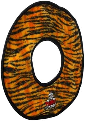 TUFFY® : No Stuff Mega Ring Dog Toy: Ultra Durable Plush Toy with Multiple Layers & Reinforced Seams, Washable and Floats, Original Construction