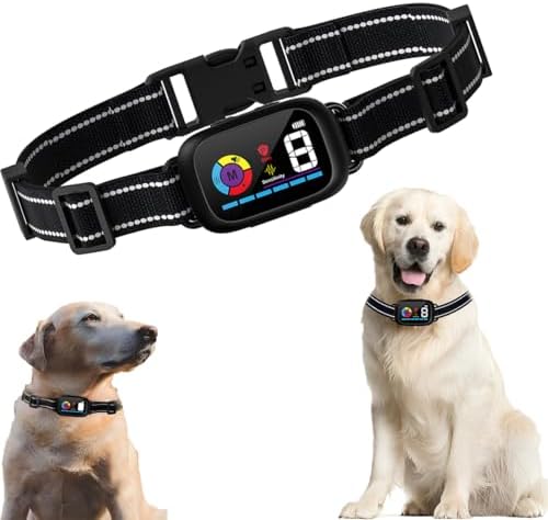 Dog Bark Collar - Rechargeable Dog Bark Deterrent Devices for Large, Medium and Small Dogs, Anti Barking Training Device for Dogs with 6 Adjustable Mode and 8 Sensitivity