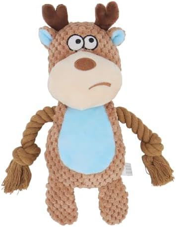 Dog Toys, Dog Squeaker Toys with Crinkle Paper (Camel-Colored Elk)