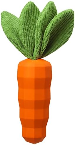 MewaJump Dog Chew Toys for Aggressive Chewers, Rubber Squeaky Dog Toys