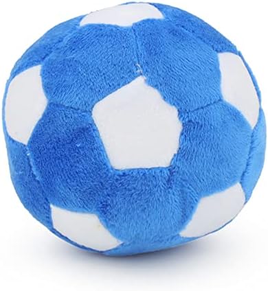 Dog Toys Balls, Pet Chew Toy Soft Interactive Plush Football, 7 in
