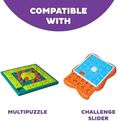 Outward Hound by Nina Ottosson Extra Tiles for Dog Puzzles - Challenge Slider & Multipuzzle, 5 Pack, Blue