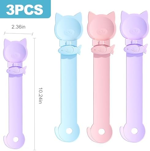 CoguZed 3 Pack Cat Treat Strip Feeder – Squeeze-Activated Multi-Function Tool for Churu, Wet Food & Lickable Treats Durable Plastic for Cats with Dental Issues
