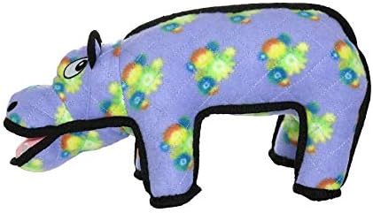 TUFFY® - 2 Pack Original : Hippo Dog Toy : Ultra Durable Plush Dog Toy with Multiple Layers & Reinforced Seams, Washable and Floats, Original Construction