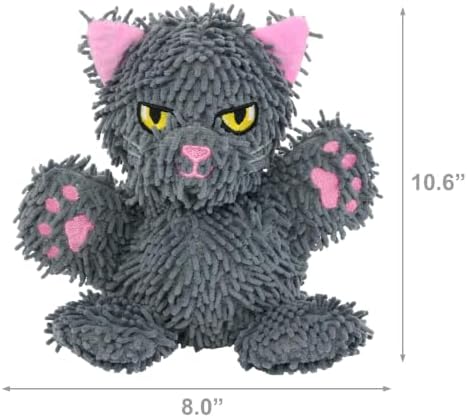 MIGHTY Tuffy 2 Pack Microfiber Medium Ball Cat Dog Toy