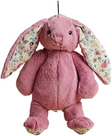 Petlou Dog Plush Toys,Crinkle Toy, Interactive Stuffed Squeaky Toys Chew for Medium Small Large Dogs,Cute (15" Promo Rabbit-Lavender)