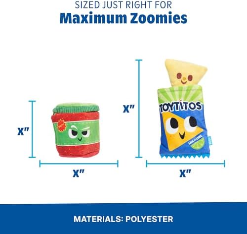 BarkBox Chomps and Salsa Dog Toy - Toy for Medium and Large Dogs